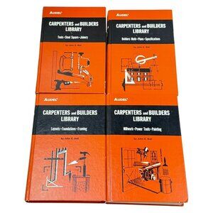 Audel Carpenter and Builders Library Lot 4 Vol 1 2 3 4 Book 1977 4th Ed